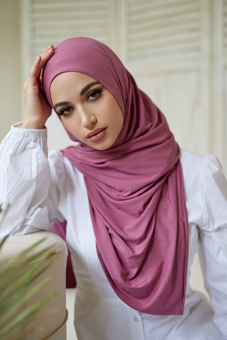 WhatsApp Image 2025-08-17 at 3.05.04 AM Onion or Peyaz color Soft Jersey Fabric Hijab Orna for Women – Long Size 86 x 30 Inch - Image 1