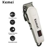 Kemei KM-809A Digital Electric Rechargeable Hair Trimmer - Image 3