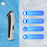 Kemei KM-5017 Professional Cordless Hair Beard Trimmer Shaver Clipper for Men - Image 2